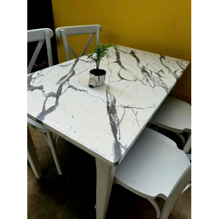 Bistro 02 : Bàn Ăn 1m2 - Vân Đá Cẩm Thạch